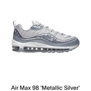 Air Max 98  Metallic Silver Nike